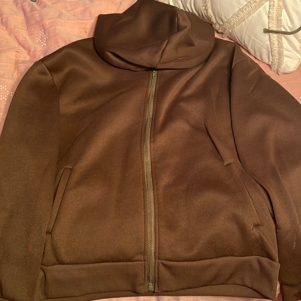 SHEIN brown comfy sweatshirt
